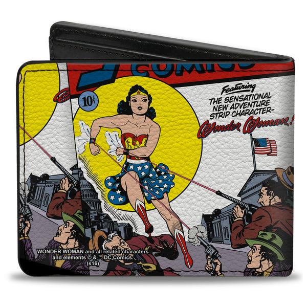 Buckle Down Bi-Fold Wallet - Classic Wonder Woman SENSATION COMICS #1 Cover Pose