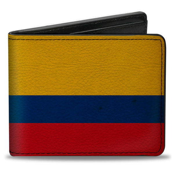 buckle down Bi-Fold Wallet - Colombia Flag Distressed