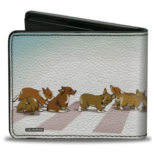 Buckle Down Bi-Fold Wallet - COWBOY BEBOP Ein With Family Pose And Title Logo Blue Fade