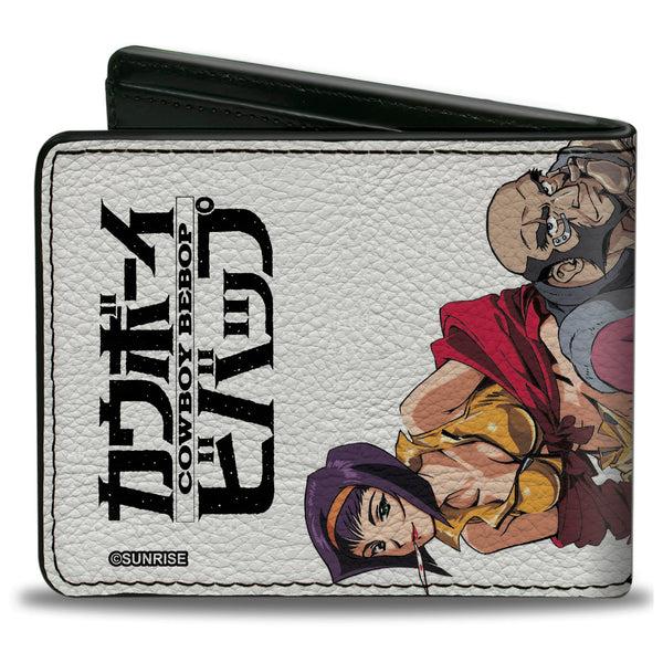 Buckle Down Bi-Fold Wallet - COWBOY BEBOP Four Character Group Pose And Title Logo