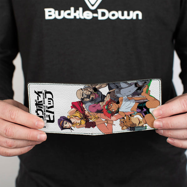 Buckle Down Bi-Fold Wallet - COWBOY BEBOP Four Character Group Pose And Title Logo