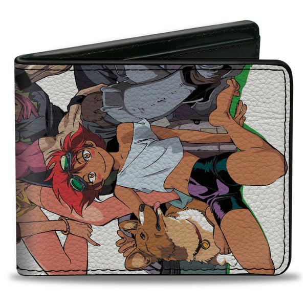 buckle down Bi-Fold Wallet - COWBOY BEBOP Four Character Group Pose and Title Logo
