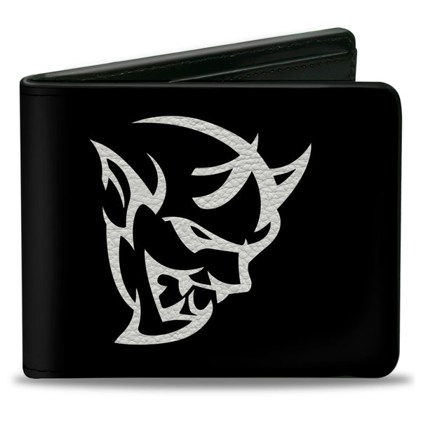 buckle down Bi-Fold Wallet - Dodge Demon Icon Black White