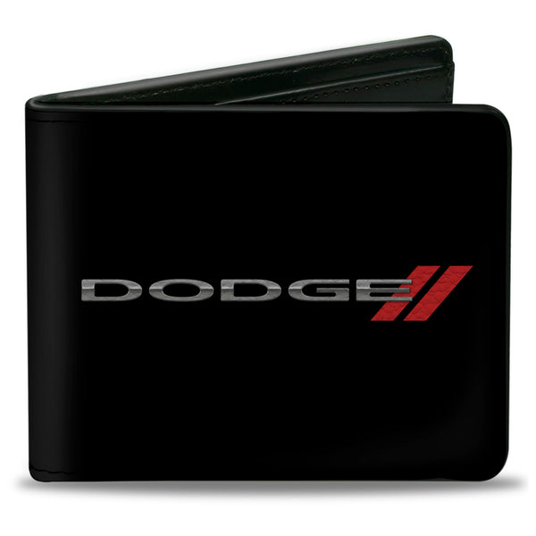 buckle down Bi-Fold Wallet - DODGE Red Rhombus Black Silver Red