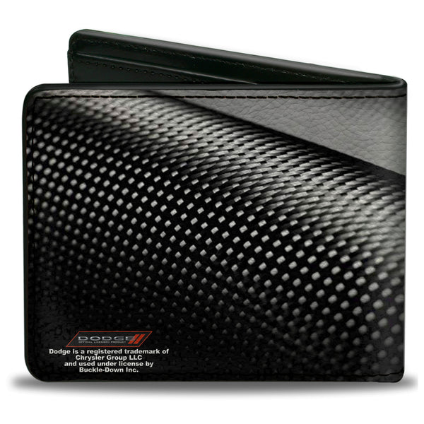 Buckle Down Bi-Fold Wallet - Dodge Red Rhombus Carbon Fiber