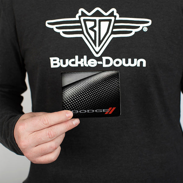 Buckle Down Bi-Fold Wallet - Dodge Red Rhombus Carbon Fiber