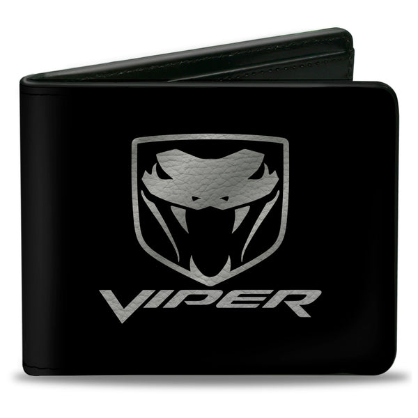 buckle down Bi-Fold Wallet - Dodge Viper Black Silver Logo