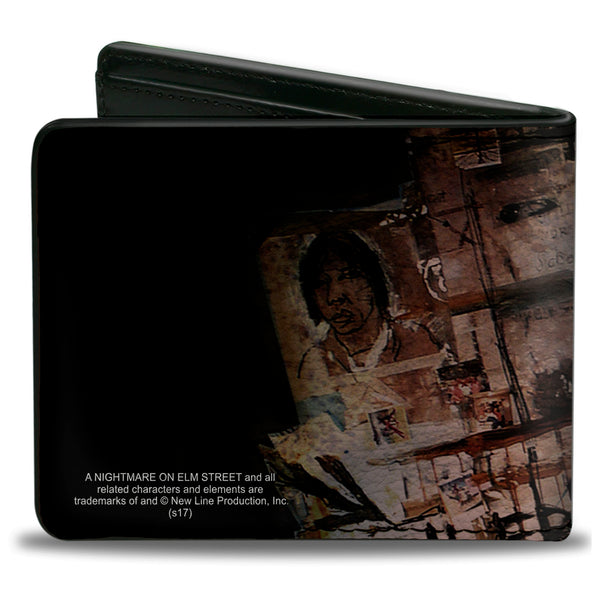 Buckle Down Bi-Fold Wallet - ELM ST Scratch & Scribbles Freddy Shadow