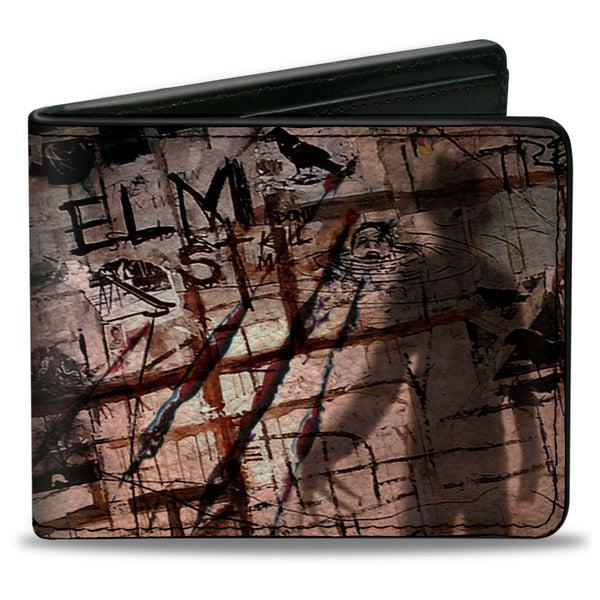 buckle down Bi-Fold Wallet - ELM ST Scratch & Scribbles Freddy Shadow