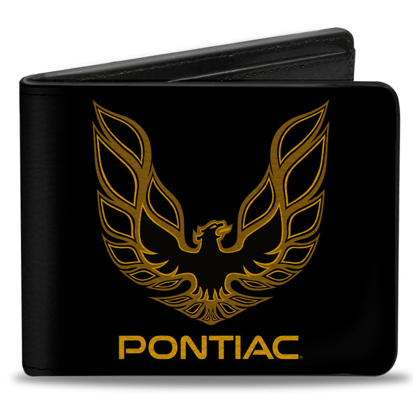 buckle down Bi-Fold Wallet - Firebird PONTIAC Logo Black Golds