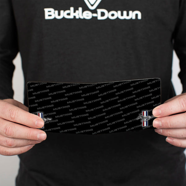 Buckle Down Bi-Fold Wallet - Ford Mustang W Bars CORNER W Text