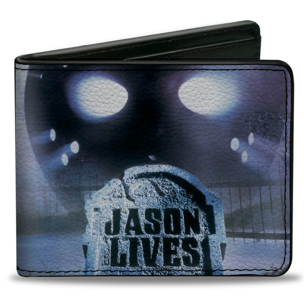 buckle down Bi-Fold Wallet - Friday the 13th PART VI KILL OR BE KILLED Movie Poster and Title Logo