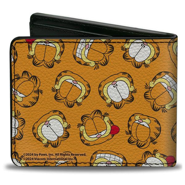 Buckle Down Bi-Fold Wallet - Garfield Expressions Scattered Orange