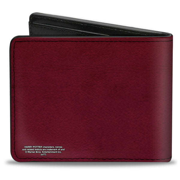 Buckle Down Bi-Fold Wallet - GRYFFINDOR Crest Vertical Stripe Burgundy Gold