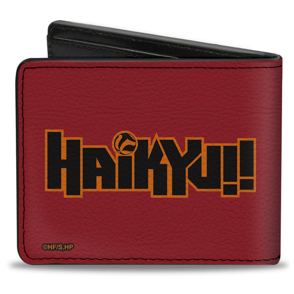 Buckle Down Bi-Fold Wallet - HAIKYU Nekoma High School Kozume And Kuroo CONNECT Pose Red