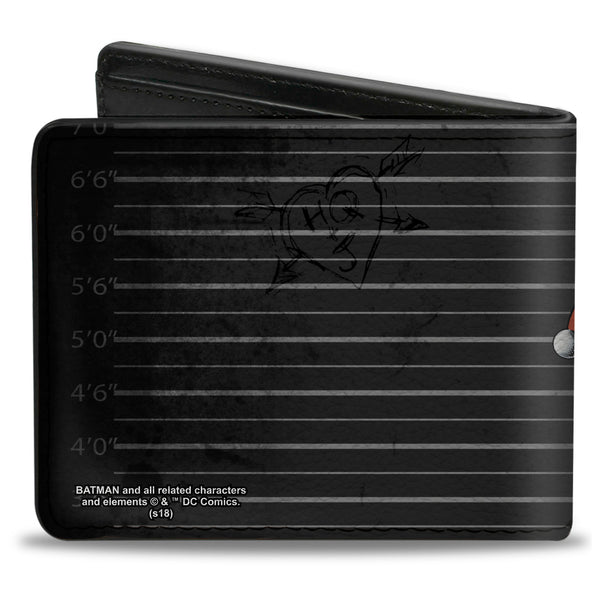 Buckle Down Bi-Fold Wallet - Harley Quinn Hugging Joker Pose Lineup Grays