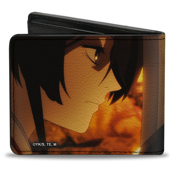 Buckle Down Bi-Fold Wallet - HELL'S PARADISE Yamada Vs Gabimaru Scene And Title Logo