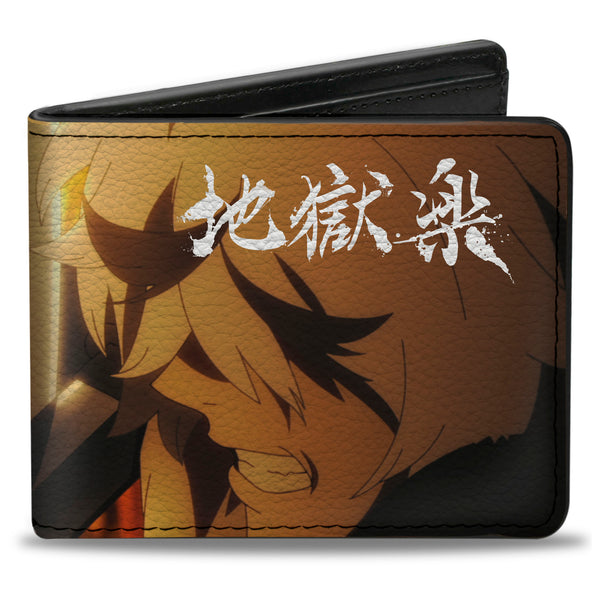 buckle down Bi-Fold Wallet - HELL'S PARADISE Yamada vs Gabimaru Scene and Title Logo