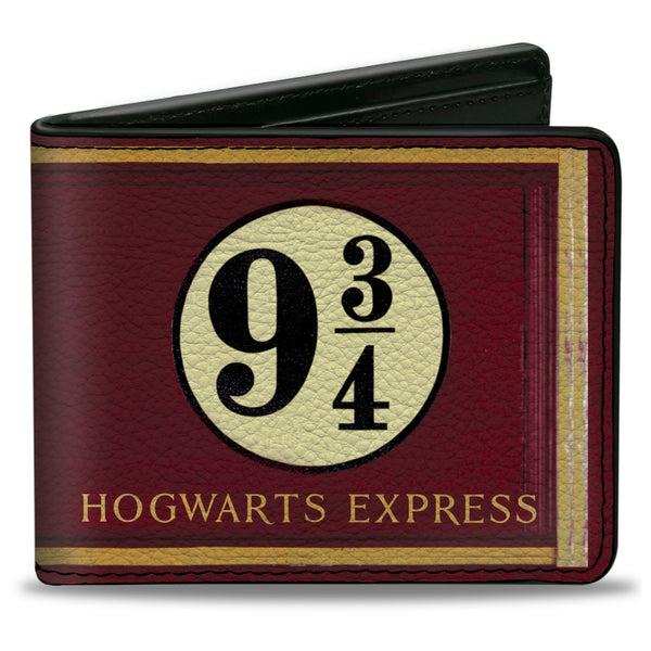 buckle down Bi-Fold Wallet - HOGWARTS EXPRESS 9 Burgundy Gold