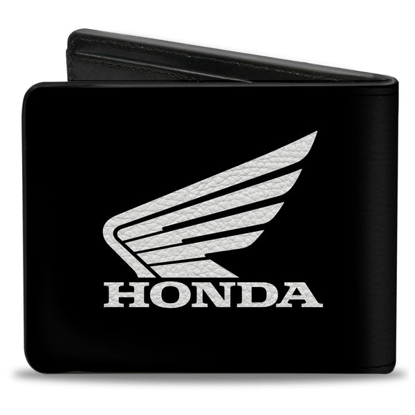 Buckle Down Bi-Fold Wallet - HONDA Motorcycle Black White