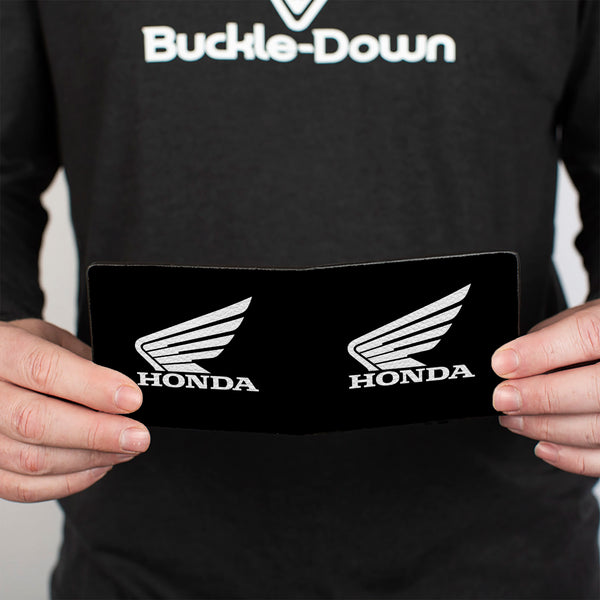 Buckle Down Bi-Fold Wallet - HONDA Motorcycle Black White
