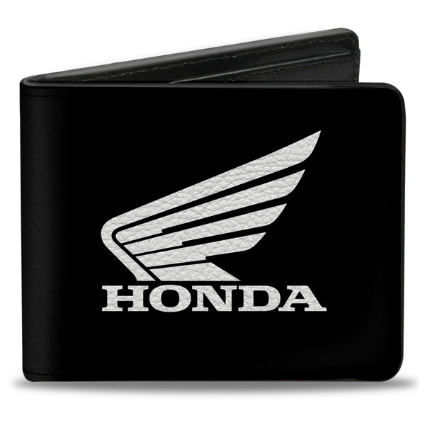 buckle down Bi-Fold Wallet - HONDA Motorcycle Black White