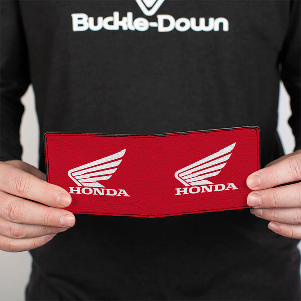 Buckle Down Bi-Fold Wallet - HONDA Motorcycle Red White