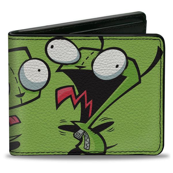 buckle down Bi-Fold Wallet - Invader Zim GIR Poses Green