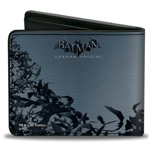 Buckle Down Bi-Fold Wallet - Joker Face Bats + BATMAN ARKHAM ORIGINS