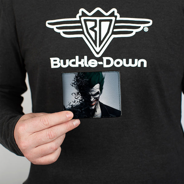 Buckle Down Bi-Fold Wallet - Joker Face Bats + BATMAN ARKHAM ORIGINS