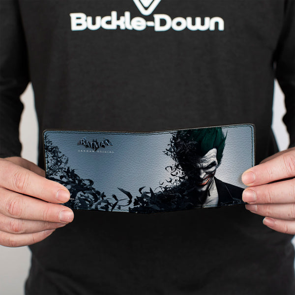 Buckle Down Bi-Fold Wallet - Joker Face Bats + BATMAN ARKHAM ORIGINS