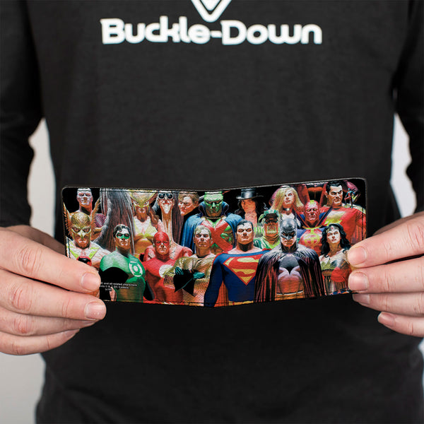 Buckle Down Bi-Fold Wallet - Justice League Justice #1 Volume 1 18-Character Cover Pose