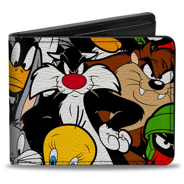 buckle down Bi-Fold Wallet - Looney Tunes 6-Character Stacked Collage