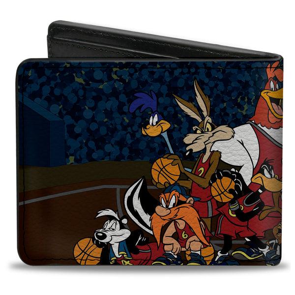 Buckle Down Bi-Fold Wallet - Looney Tunes Basketball Team & Referee