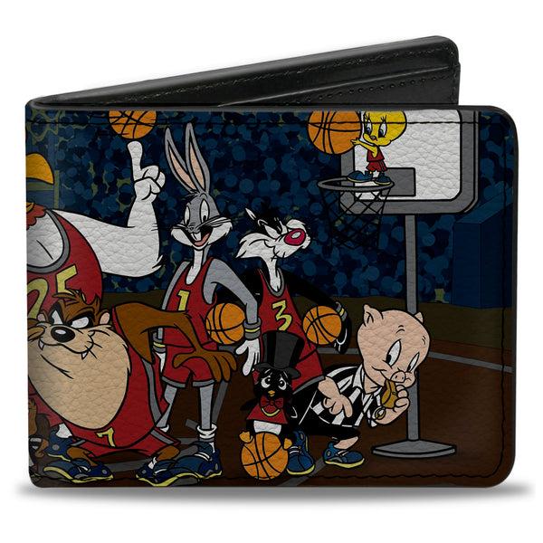 buckle down Bi-Fold Wallet - Looney Tunes Basketball Team & Referee