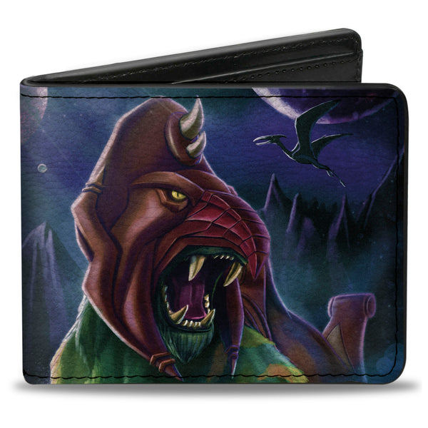 buckle down Bi-Fold Wallet - MASTERS OF THE UNIVERSE REVELATION Battle Cat Pose and Title Logo