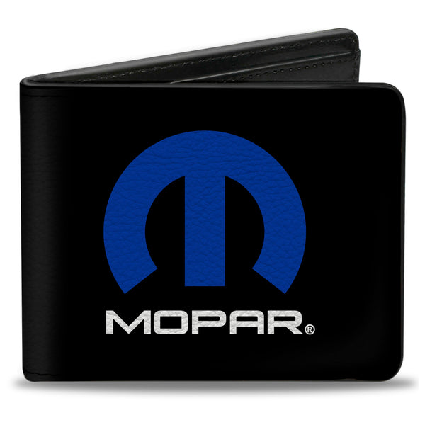 buckle down Bi-Fold Wallet - MOPAR Logo Black Blue White