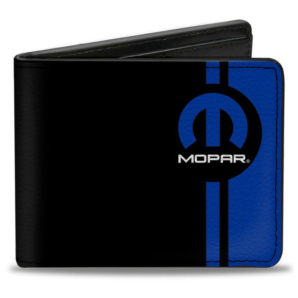 buckle down Bi-Fold Wallet - MOPAR Logo Stripe Black Blue