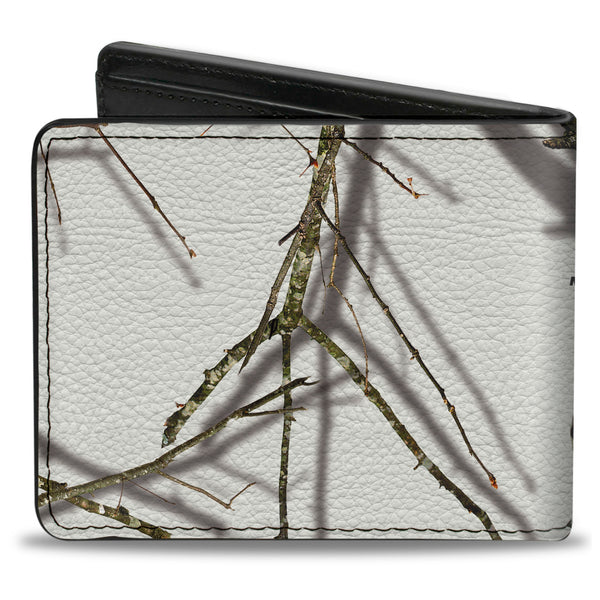 Buckle Down Bi-Fold Wallet - Mossy Oak Country Roots Snowdrift Camo White