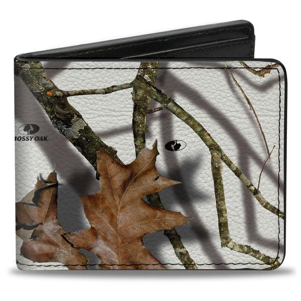 buckle down Bi-Fold Wallet - Mossy Oak Country Roots Snowdrift Camo White