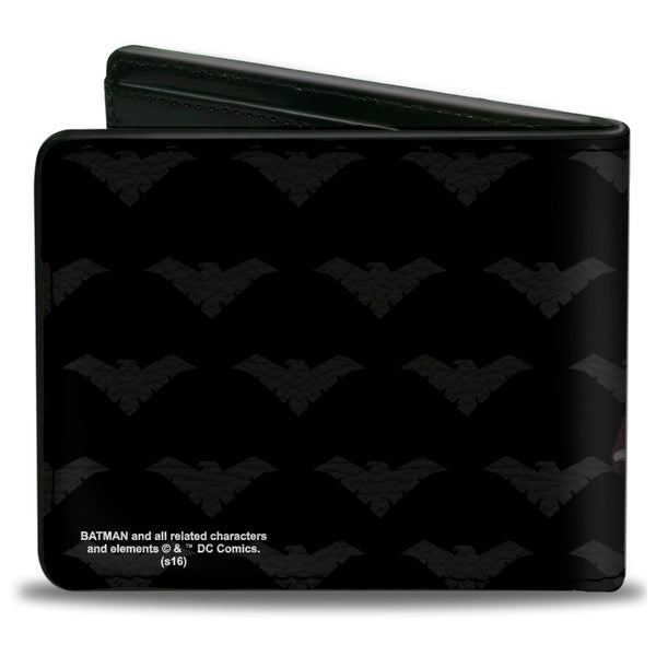 Buckle Down Bi-Fold Wallet - NIGHTWING Issue #1 Welcome To Gotham Cover Pose Logo Black Gray Red
