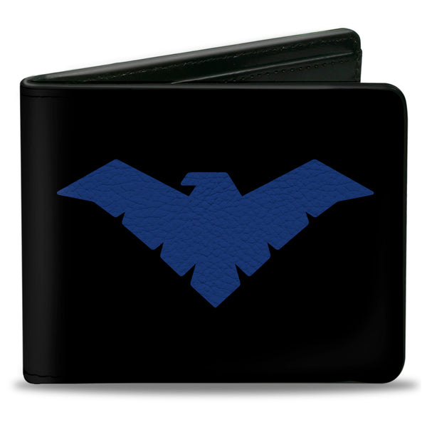 buckle down Bi-Fold Wallet - Nightwing Logo Black Blue
