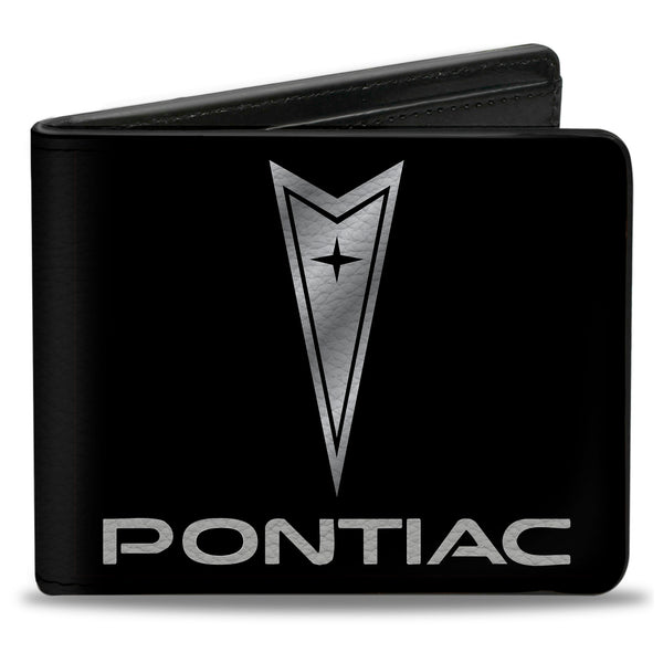 buckle down Bi-Fold Wallet - Pontiac Black Silver Logo CENTERED