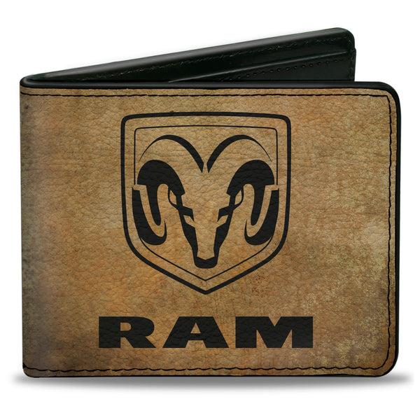 buckle down Bi-Fold Wallet - RAM Logo + GUTS-GLORY Pistons Weathered Black