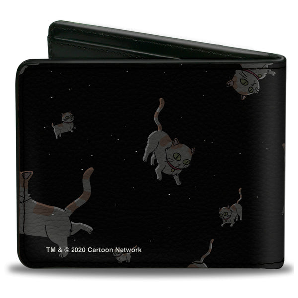 Buckle Down Bi-Fold Wallet - RICK AND MORTY Cats In Space Scattered