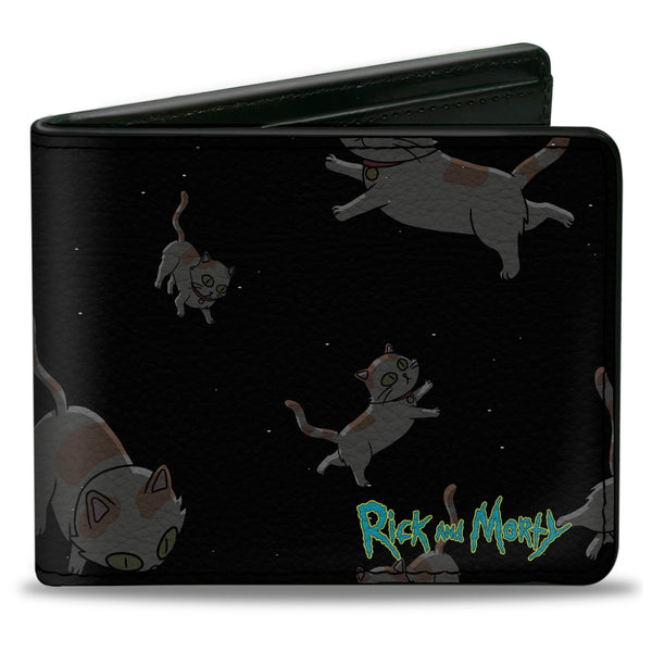 buckle down Bi-Fold Wallet - RICK AND MORTY Cats in Space Scattered