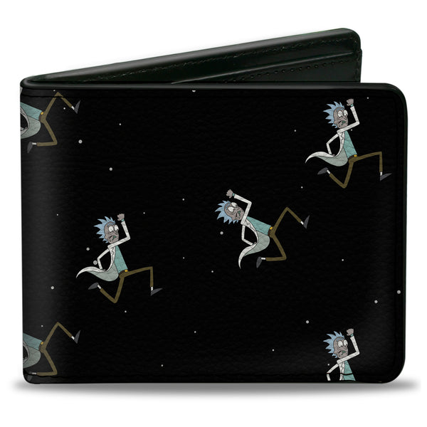 buckle down Bi-Fold Wallet - Rick and Morty Rick Running in Space Pose Scattered