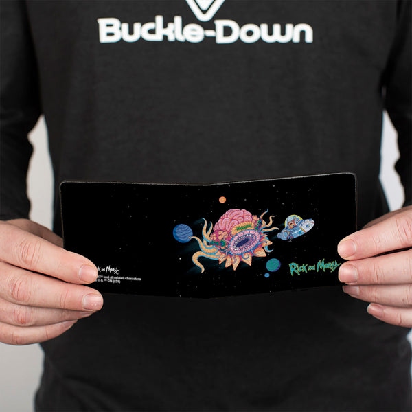 Buckle Down Bi-Fold Wallet - RICK AND MORTY Space Cruiser Escape Scene