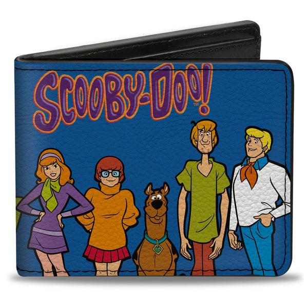 buckle down Bi-Fold Wallet - SCOOBY-DOO Mystery Machine and Character Group Pose Blue