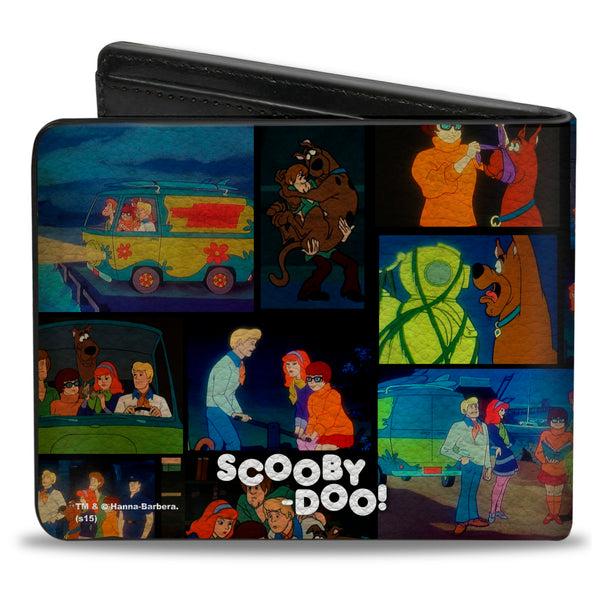 Buckle Down Bi-Fold Wallet - Scooby Doo & Shaggy Pose Scene Blocks + SCOOBY DOO